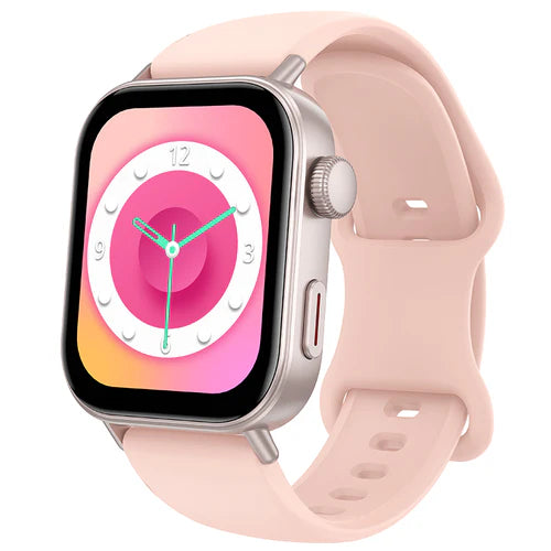 Pink Smart Watch with Call Feature, 3~5 Days Battery Life, IP67 Waterproofing, Menstrual Cycle Tracking for women (Y32)