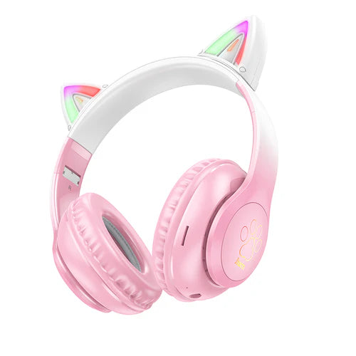 Bluetooth Cat Ear Headset with LED Light (W42)
