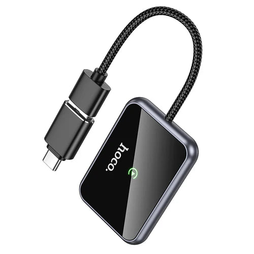 Wireless Adaptor for Apple Car Play with USB-A & USB-C Plug