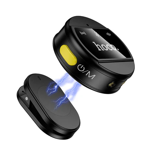 Dual Wireless Digital Microphone with USB-C Connector + Lightning Adaptor, ENC Noise Cancellation, Magnetic Lapel (L22)