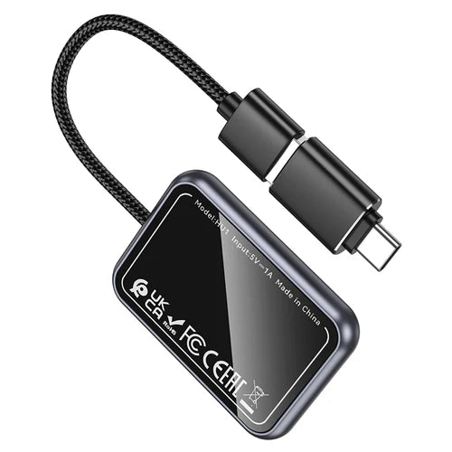 Wireless Adaptor for Apple Car Play w/ USB-A & USB-C Plug