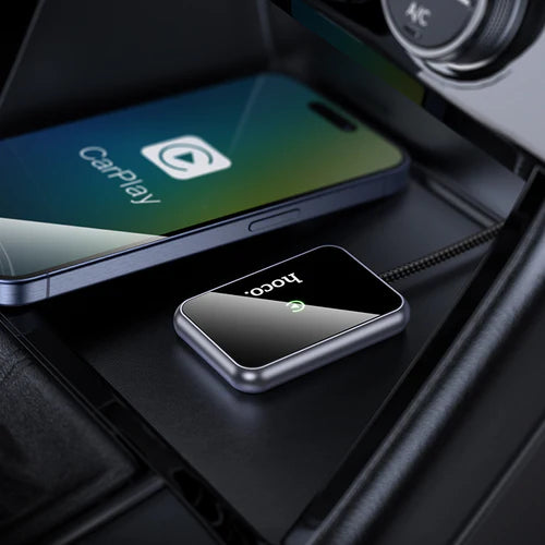 Wireless Adaptor for Apple Car Play with USB-A & USB-C Plug
