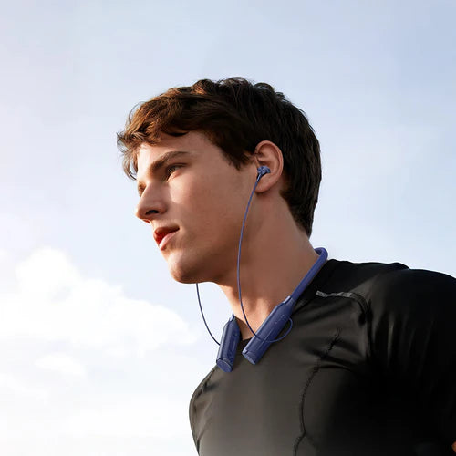Neckband Bluetooth Earphone with MicroSd Card Input, 150 Hours, LED Battery Display (ES62 Plus)