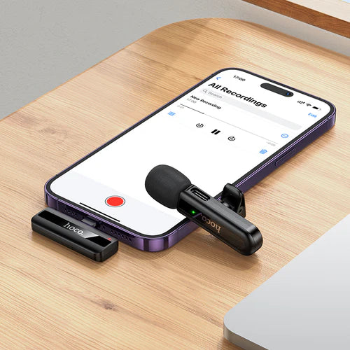 Wireless Digital Microphone with Lightning Connector, DSP Digital Noise Reduction (L20-L)