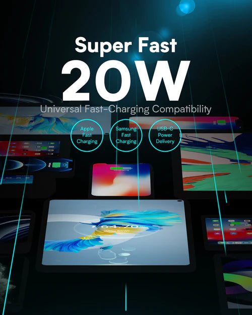 20W USB-A & USB-C Dual Super Fast Charger (AU6)
