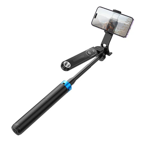 Premium Bluetooth Selfie Stick with 1.75m Quadpod, Camera Mount, Stabilizer, V5.2 Remote (K22)