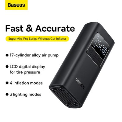Baseus Super Mini Pro Series Wireless Car Inflator-Cluster