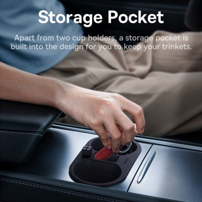 Baseus T-Space Series Cup Holder for Tesla Cluster