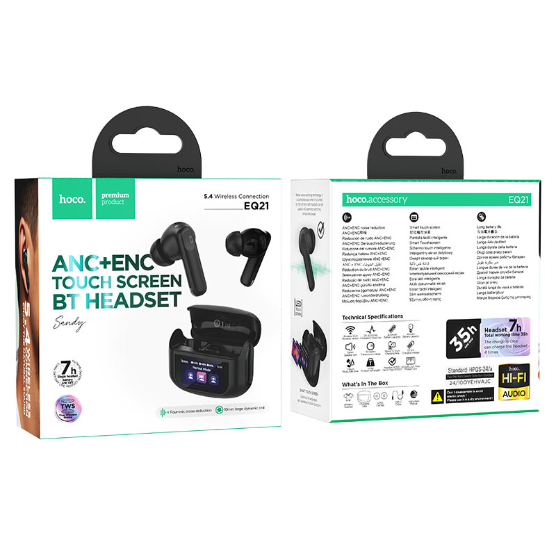 TWS headset “EQ21 Sandy” ANC + ENC