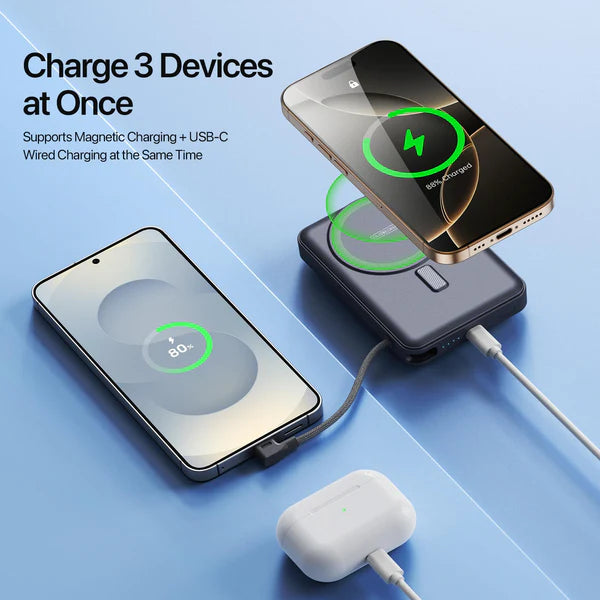 DUZZONA 10,000 mAh Magnetic Power Bank with Kickstand - P2