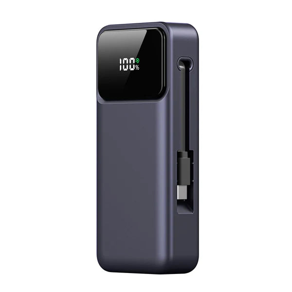 DUZZONA 10,000 mAh Power Bank with Retractable Type-C Cable - P1 $21.00$19.95