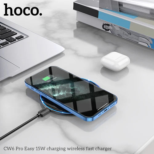 15W Wireless Charger w/ LED Light (CW6)