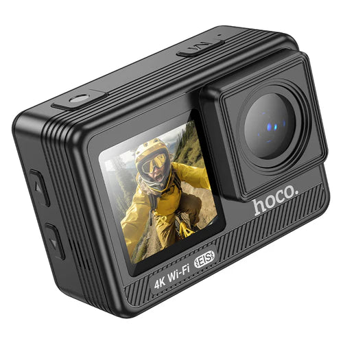 4K 2160P/60FPS Sports Camera w/ 12MP EIS Stabilization Anti Shake, 30M Waterproof, Front & Back Dual Screen
