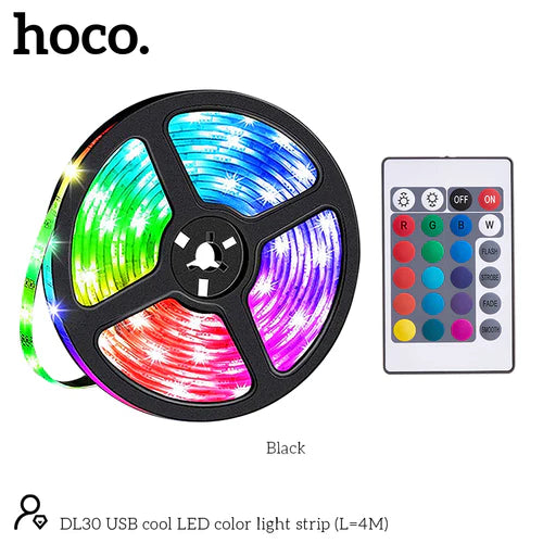 4 Meter USB LED Light Strip w/ 120 LED, 20 Modes, Remote