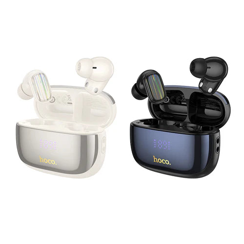 TWS Earbud w/ 7 Hour, Battery % Display, ANC+ENC Noise Cancelling, Glossy Case (EQ20)