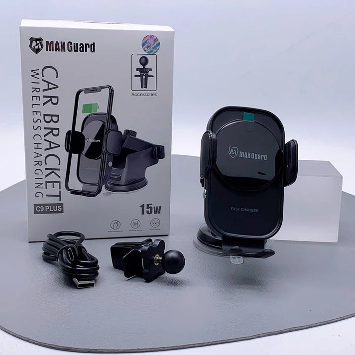 Maxguard 15W wireless charger car bracket holder C9 Plus