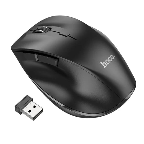 Ergonomic Wireless Mouse with Nano Receiver, Dual Mode 2.4G + Bluetooth, 3-Level Adjustable DPI