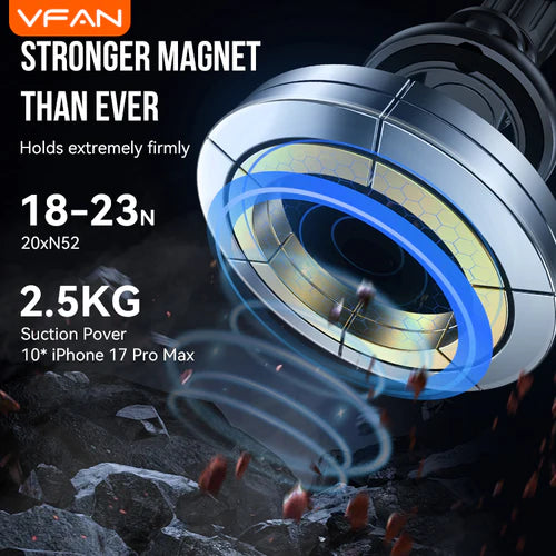 Magnetic Air Vent Phone Mount with 360' Rotation, Hook Locking