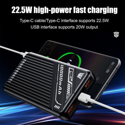 Transformers TF-D28 10,000mAh Powerbank Built-In Cable