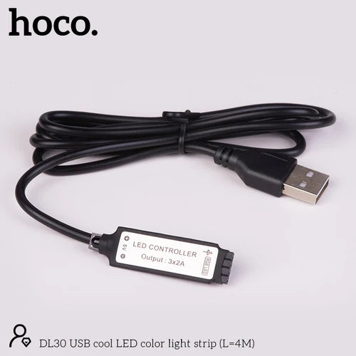 4 Meter USB LED Light Strip w/ 120 LED, 20 Modes, Remote