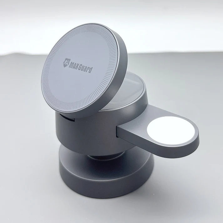 Maxguard 4 in 1 15W Hub Wireless Charger MW09 ( For apple watch and IOS & android system phone)