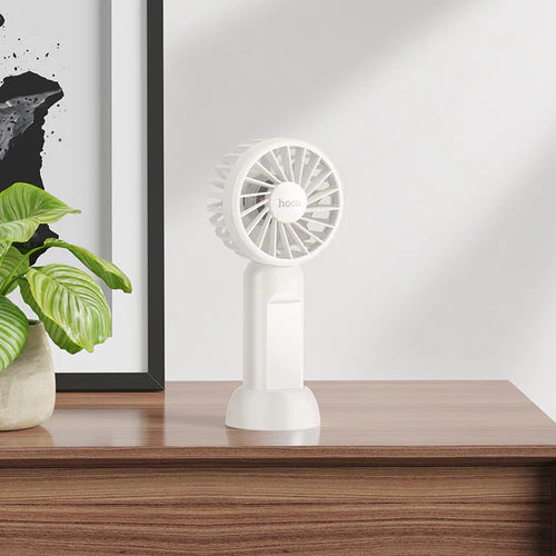 Portable Electric Fan w/ Handheld & Desktop Stand, 3 Speed Adjustable Airflow