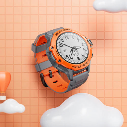 Kids Smart Watch 4G with GPS+LBS+WiFi Tracking, Video Call, Kids Privacy Protection, Parental Control, IP54 Waterproofing (Y107)