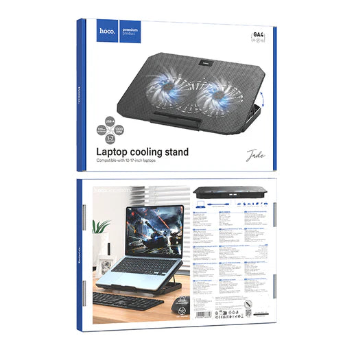 Ergonomic Laptop Stand with Cooling Fan for 12-17" Laptops