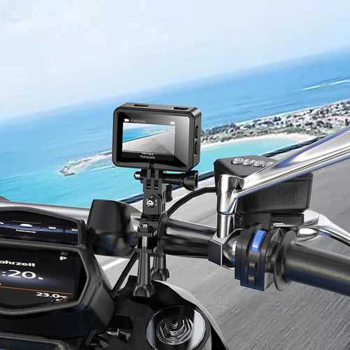 4K 2160P/60FPS Sports Camera w/ 12MP EIS Stabilization Anti Shake, 30M Waterproof, Front & Back Dual Screen
