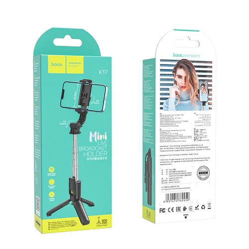Bluetooth Selfie Stick with Tripod (K17)