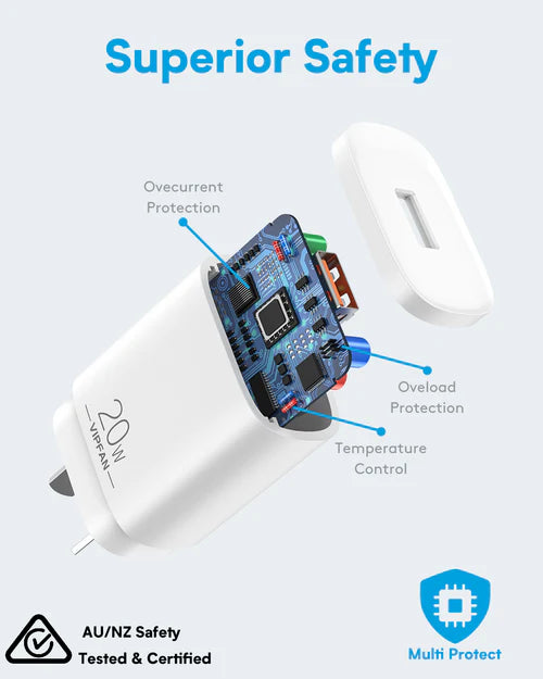18W USB Super Fast Charger w/ QC3.0 (AU4)