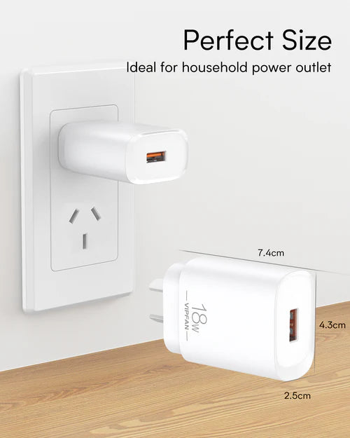 18W USB Super Fast Charger w/ QC3.0 (AU4)