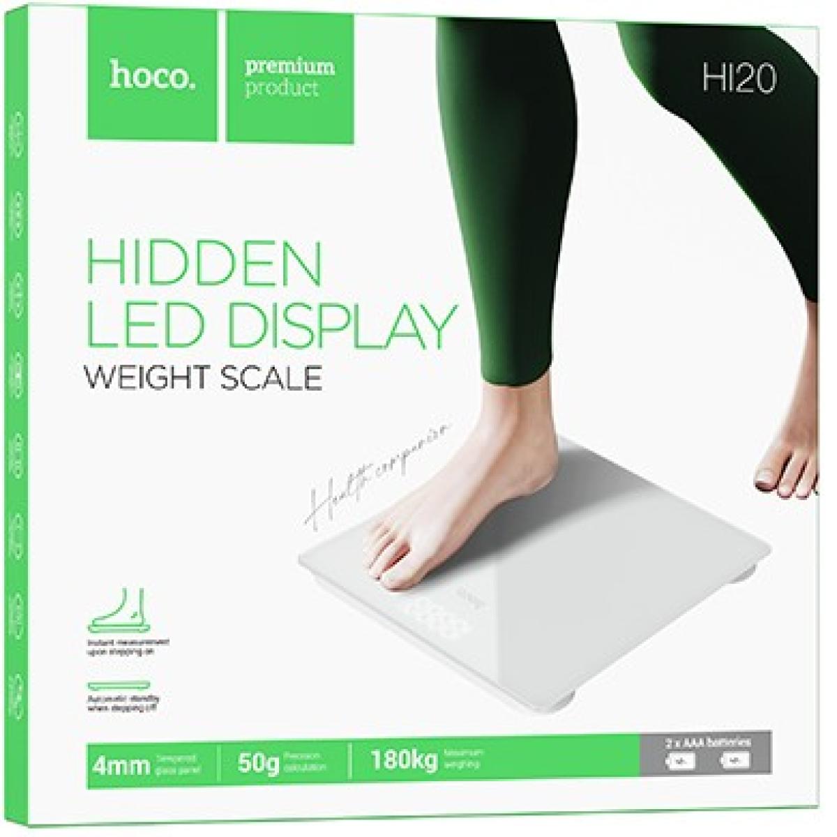 HOCO HI20 Electronic Scale with LED Display Weight Scale - White