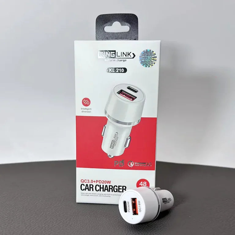 Kinglink 20W 2 USB A+C car charger KL210