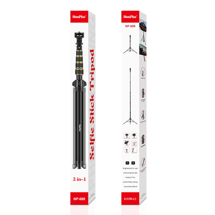 NeePho 57~210 cm Extendable selfie stick tripod NP688