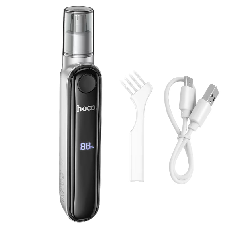 hoco. HP33, electric nose hair trimmer, 3d arched blade, LED digital display, detachable and washable blade