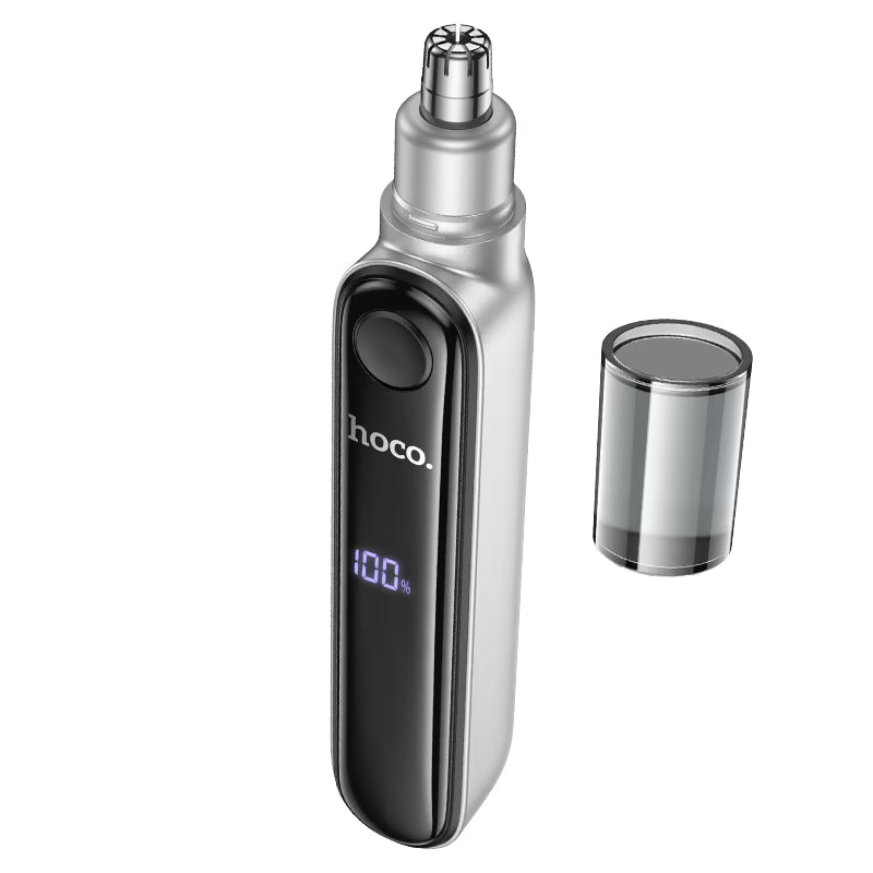 hoco. HP33, electric nose hair trimmer, 3d arched blade, LED digital display, detachable and washable blade