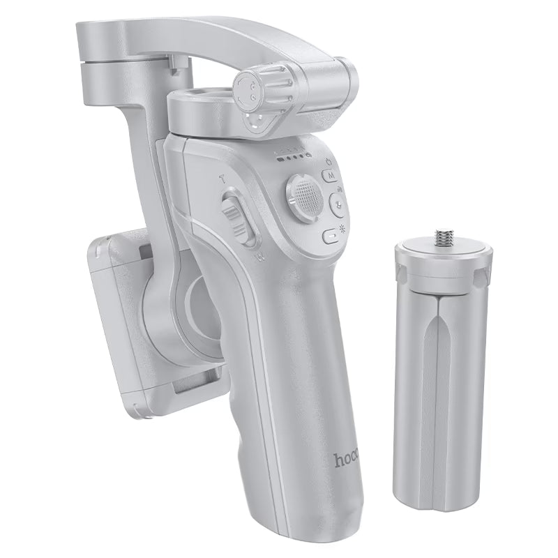 hoco. K24 Support, smart 3-axis gimbal, for 4.5 – 7 inches mobile phones, face tracking, 360-degree rotation, 3 modes fill light, tripod